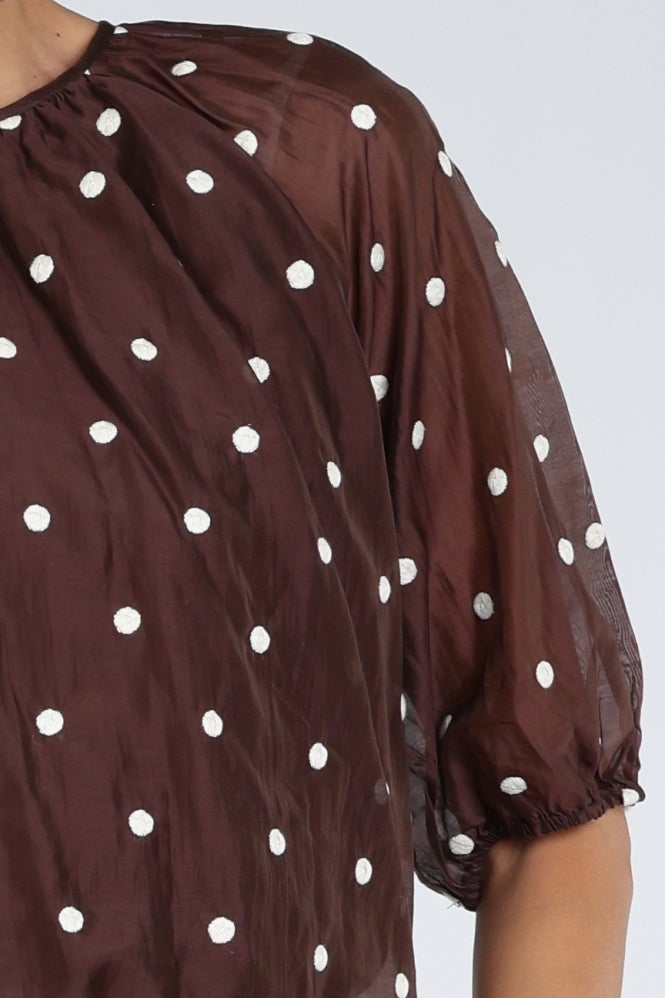 CO'COUTURE 500042 DitaCC Dot Balloon Blouse