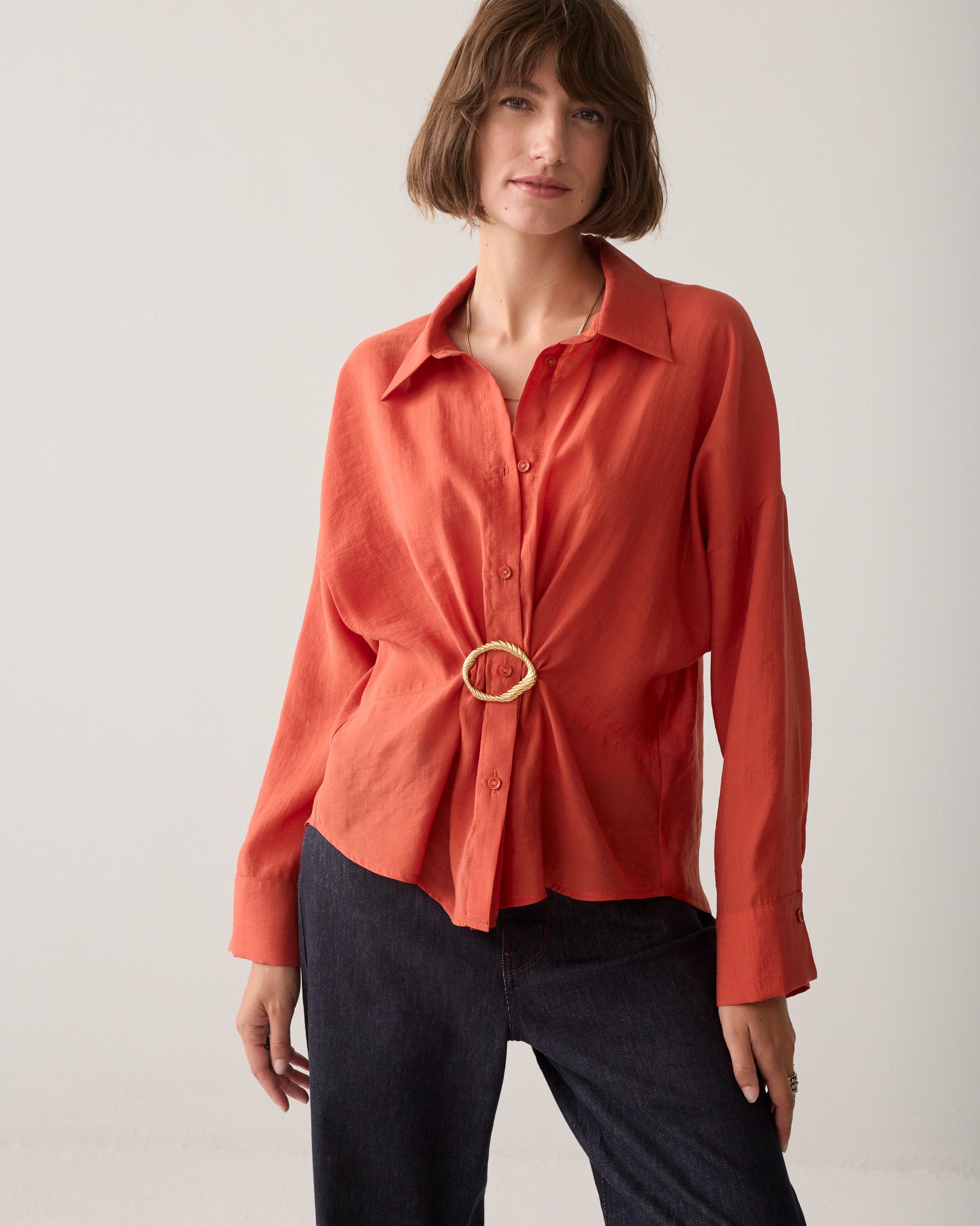 SUMMUM Wear-your-way blouse 2s3524-12492-Goji berry