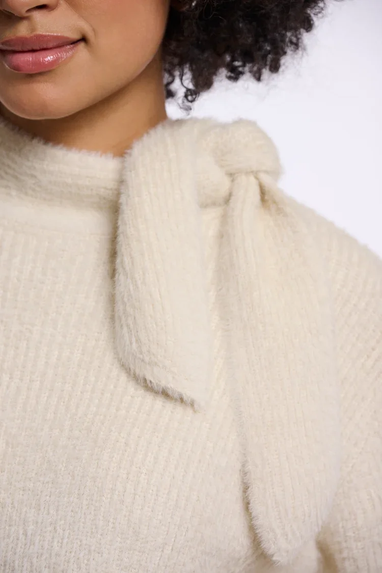 RINO & PELLE Griselda.5002612 Pullover with bowtie neckline-birch