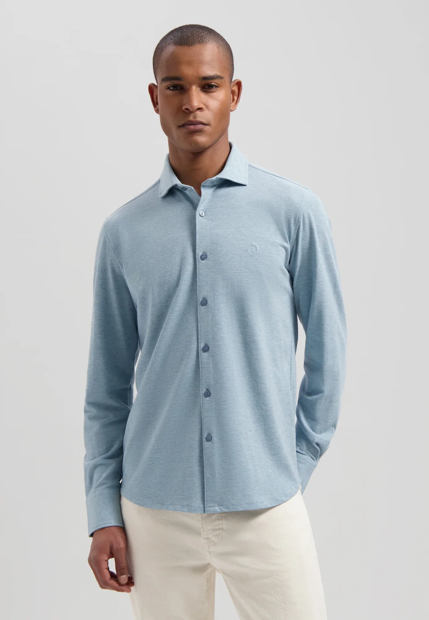 DESTREZZED 303714-NOS The Kirk Shirt Med.Blue