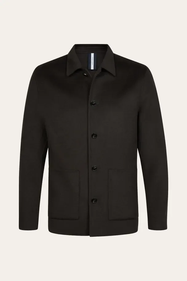 PROFUOMO PPXF30011H Brown wollen single layer overshirt