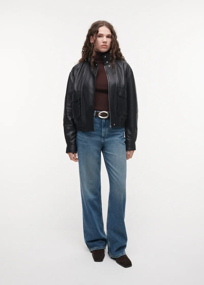 ARMA LEATHER 025L266004.01 Willow SheepSC Funnel Jacket