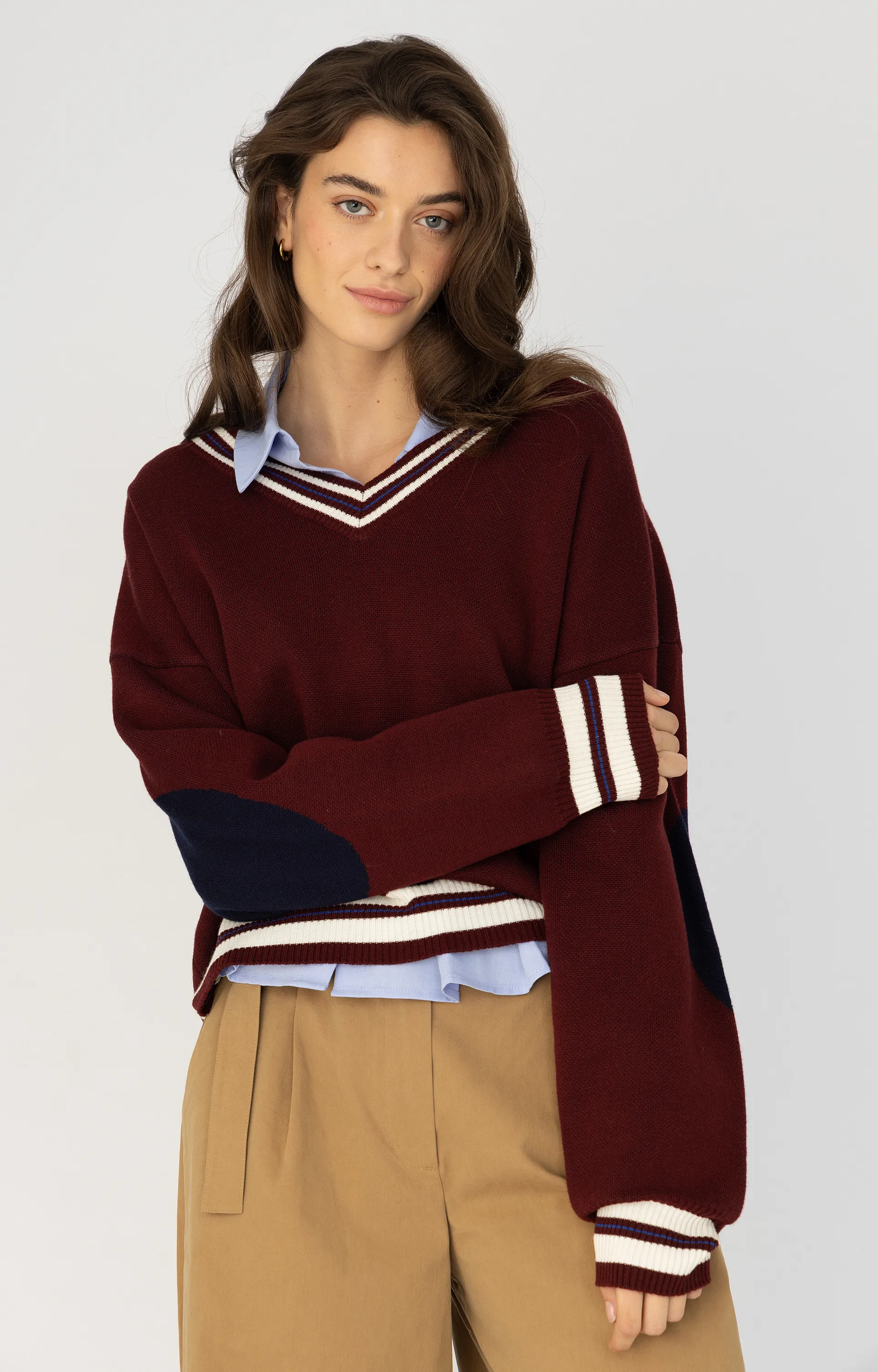 ANNA BLUE B87-09-VAR Pullover bordeaux