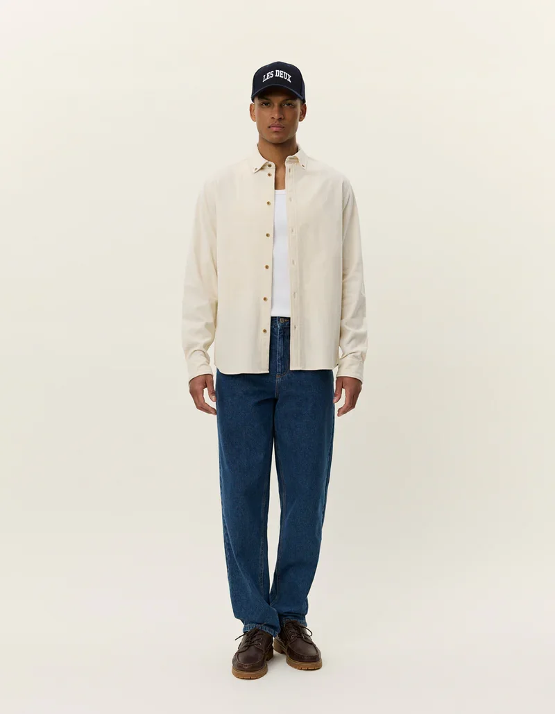 LES DEUX CORDUROY SHIRT 1000443/215 IVORY
