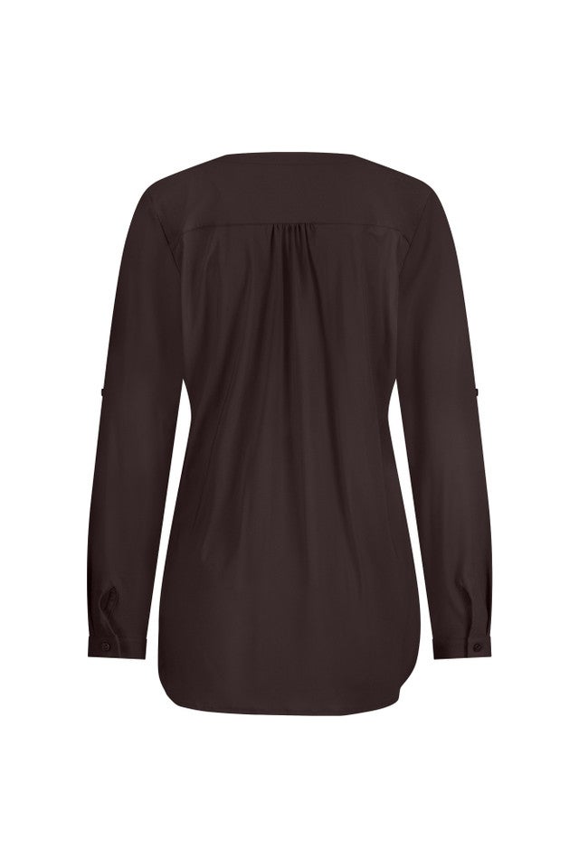 STUDIO ANNELOES - 94842 Evi blouse espresso