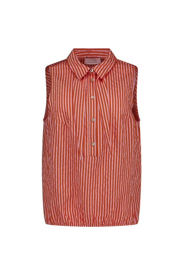 STUDIO ANNELOES 13907 Kimmy stripe poplin Blouse
