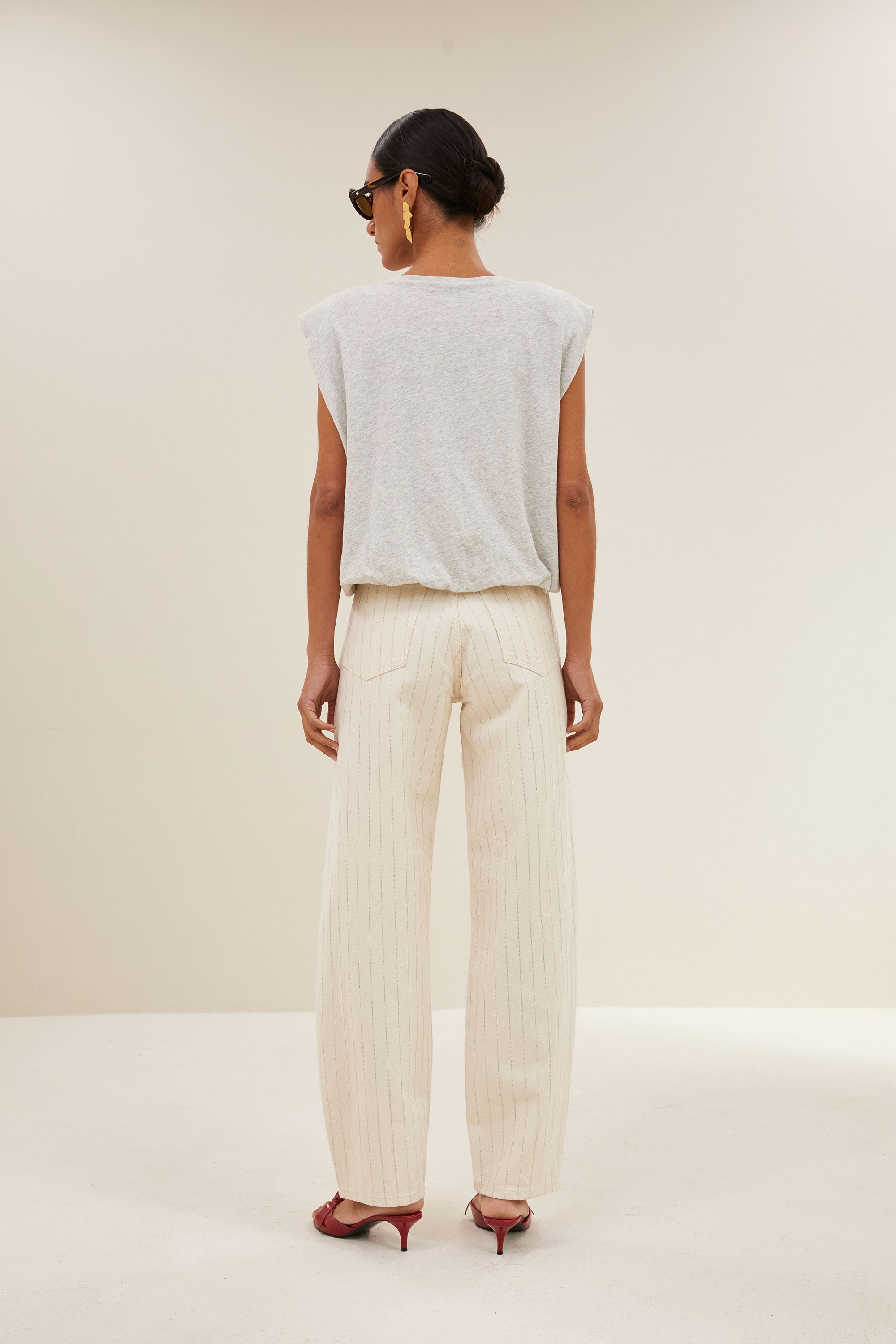 BY-BAR 26218001 Lew SilverStrip Pants