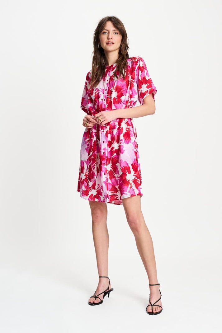 POM SP9590 DRESS Bubble Bloom Lavender