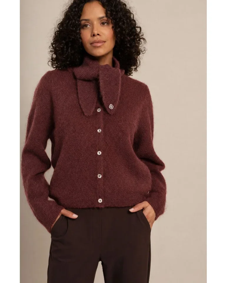 STUDIO ANNELOES 14402 Bibi cardigan-chestnut