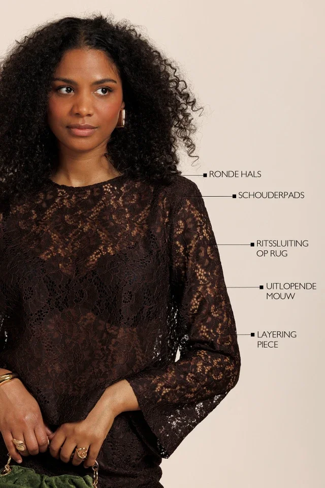 STUDIO ANNELOES 13757 Amaya lace top