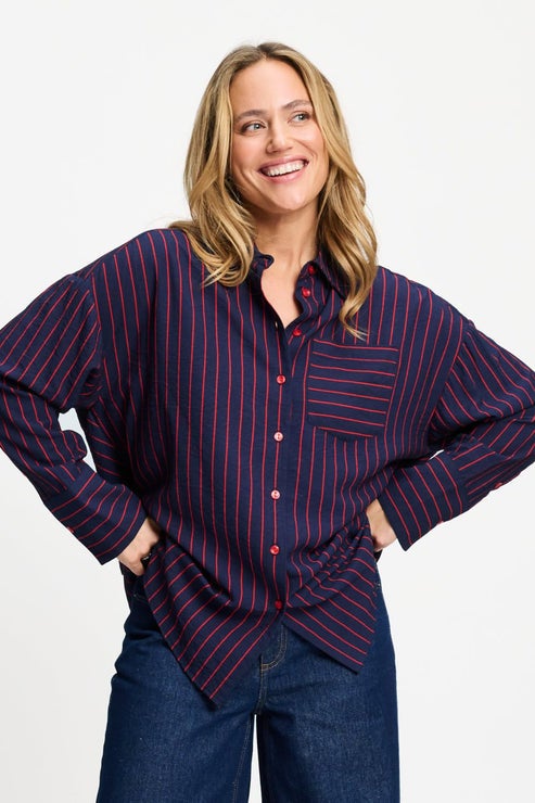 POM SP9796 BLOUSE - Beau Twill