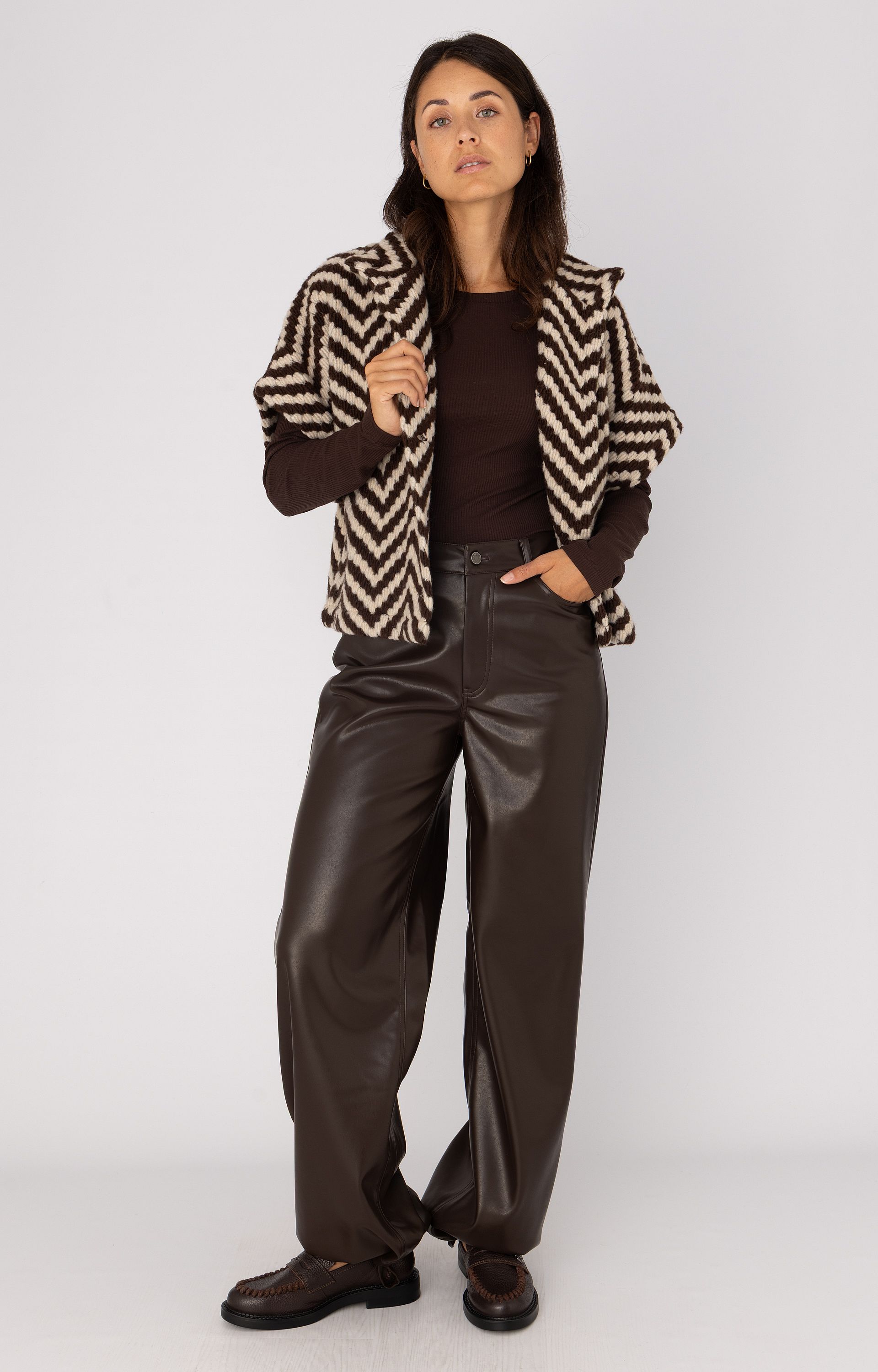 ANNA 80a02-03515 Broek Fake Leather