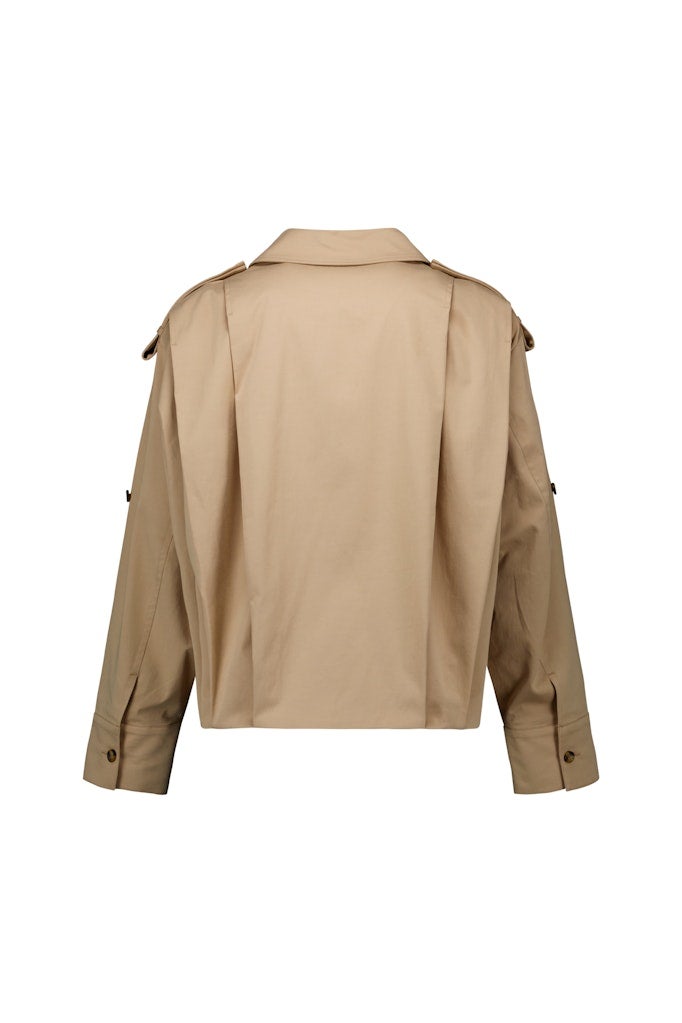 STUDIO ANNELOES 13677 Atlas twill jacket - latte
