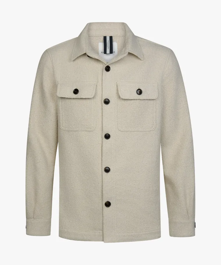 PROFUOMO PPXF10023A OVERSHIRT BOUCLE-sand