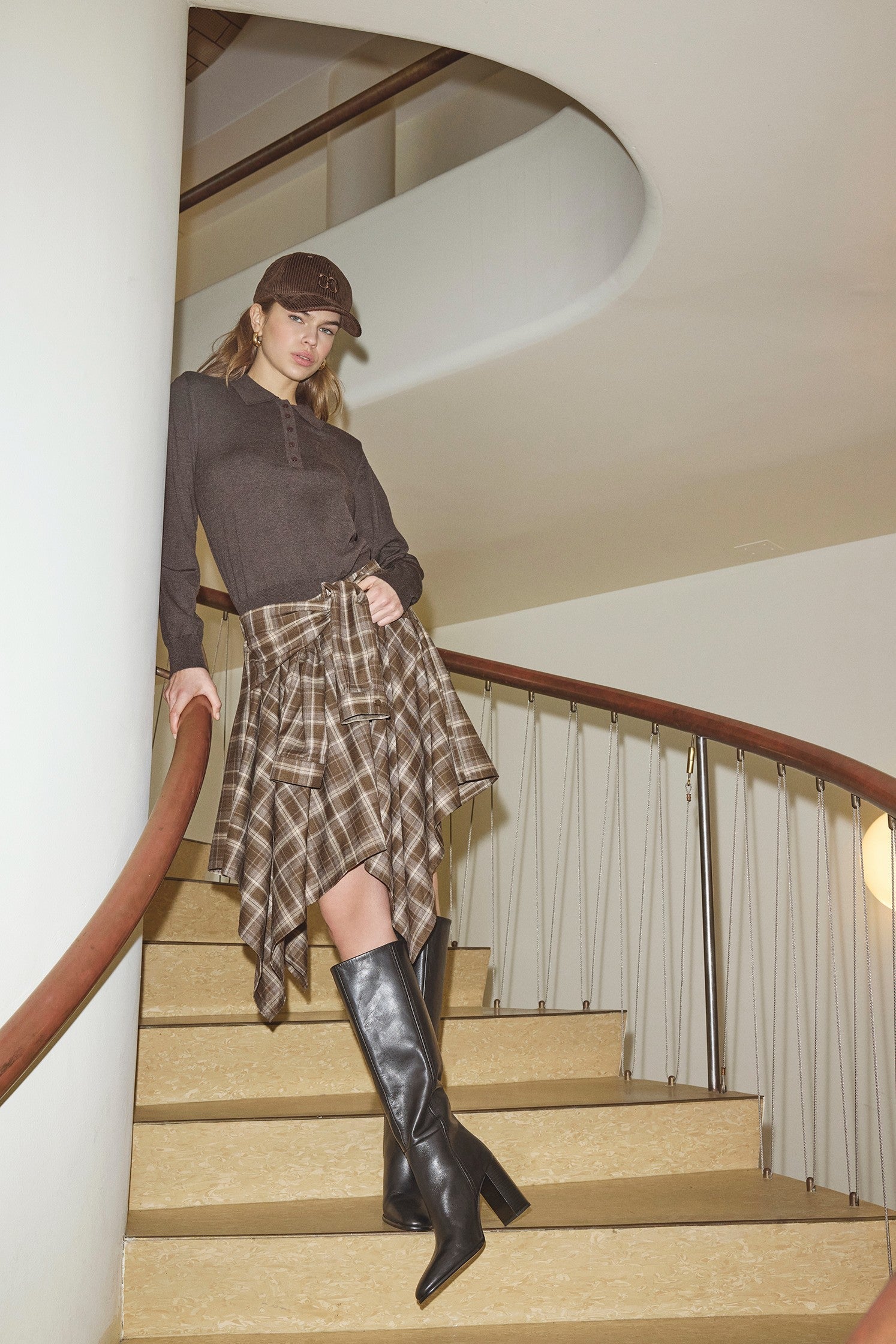 CO'COUTURE 500069 DagnyCC CheckTie Skirt