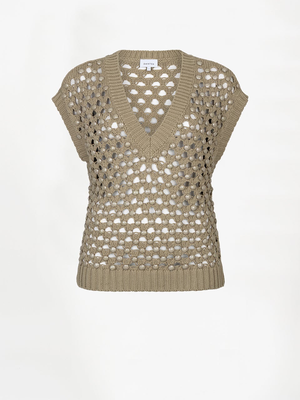 DANTE 06 262225 Callas embellished open knit top