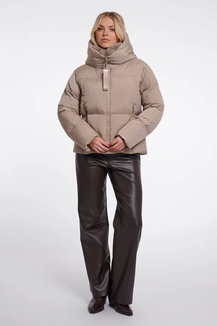 RINO & PELLE Joni.7002612 padded jas - mocha latte