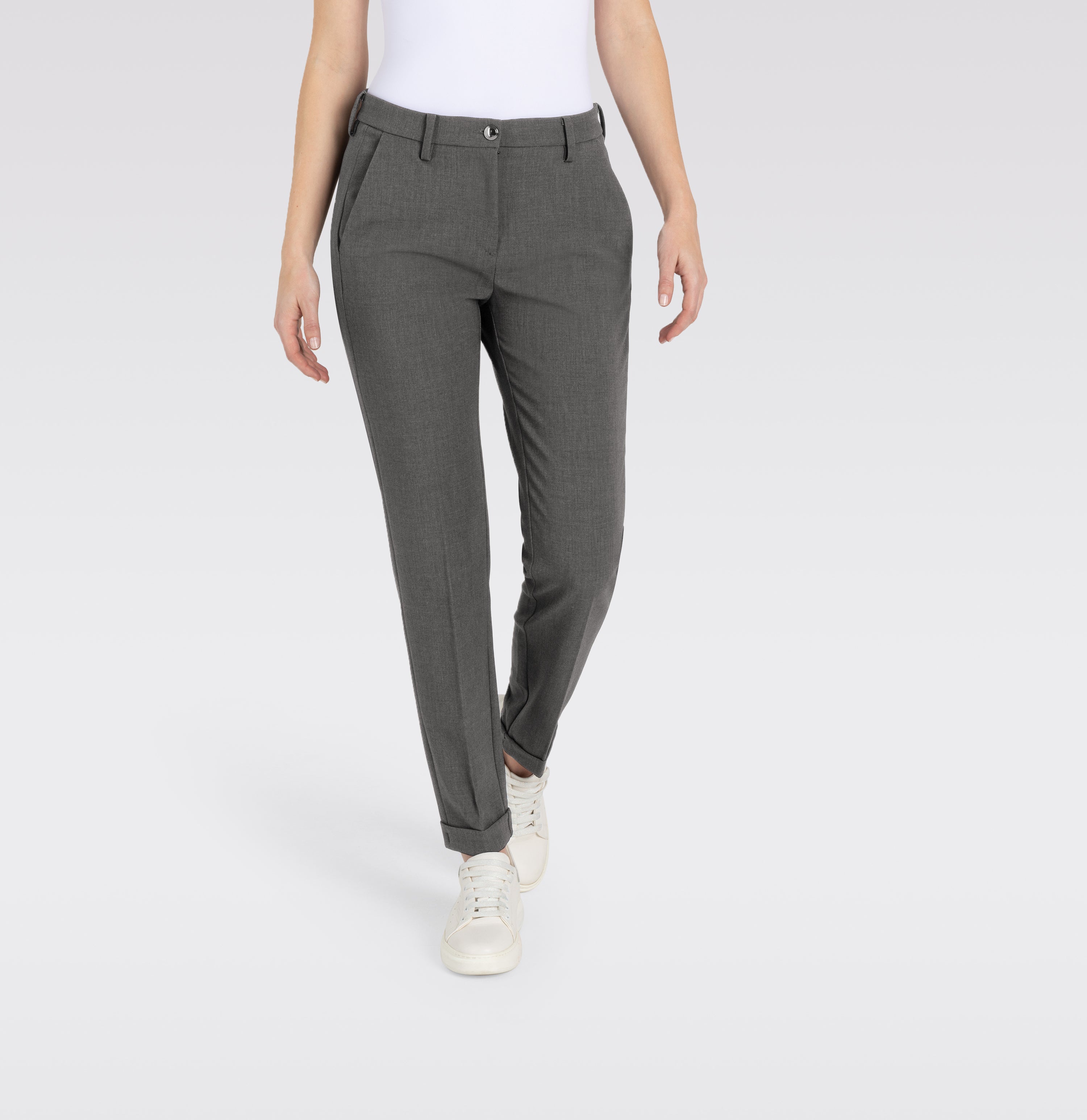 MAC 0138L 3414-00 Chino Turn Up-Silvershadow