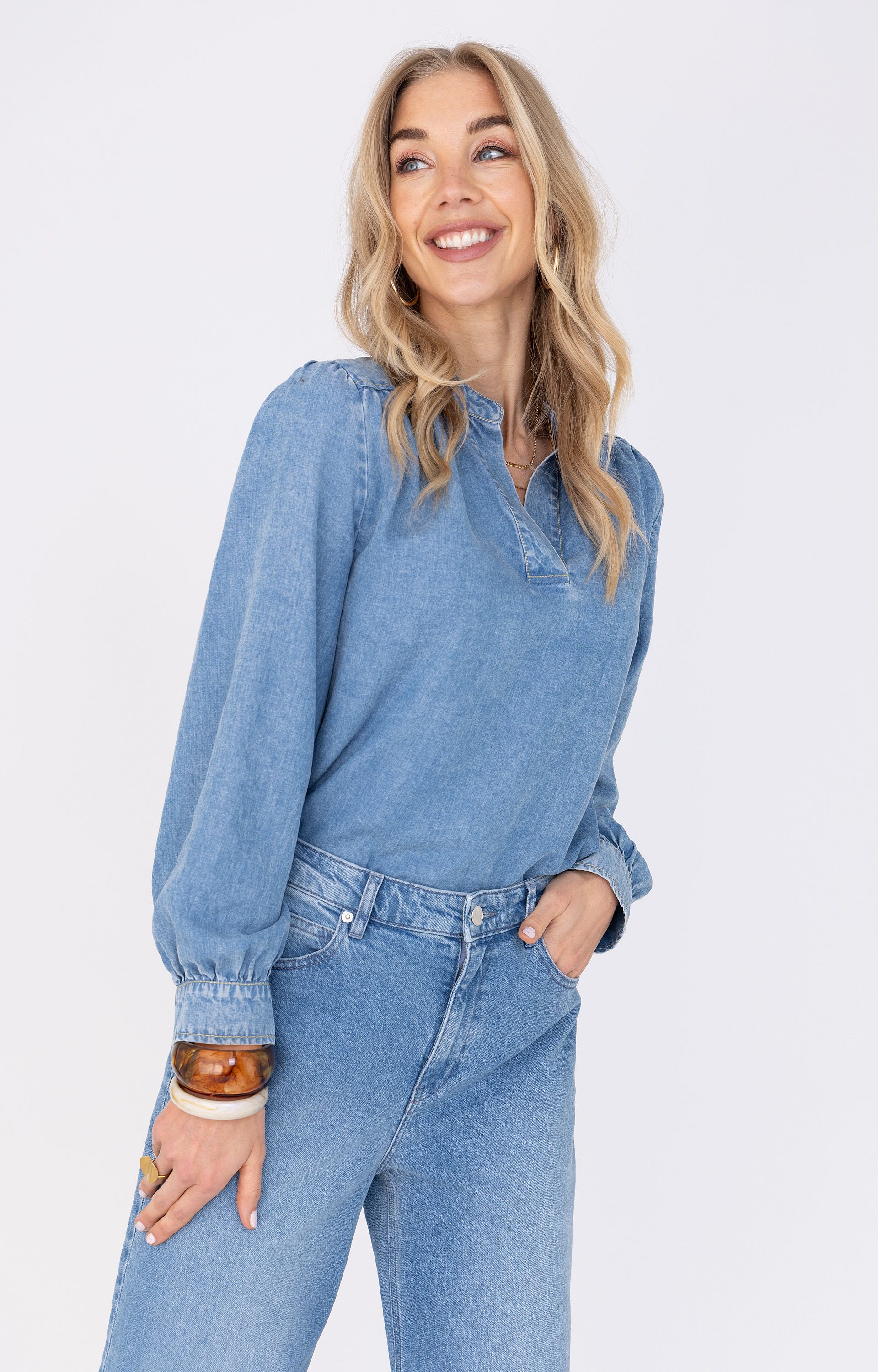 ANNA BLUE 32a05-03664A Blouse