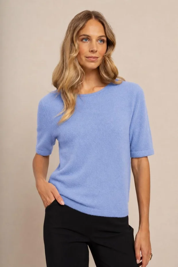 STUDIO ANNELOES 14404 Felicia pullover- sky blue