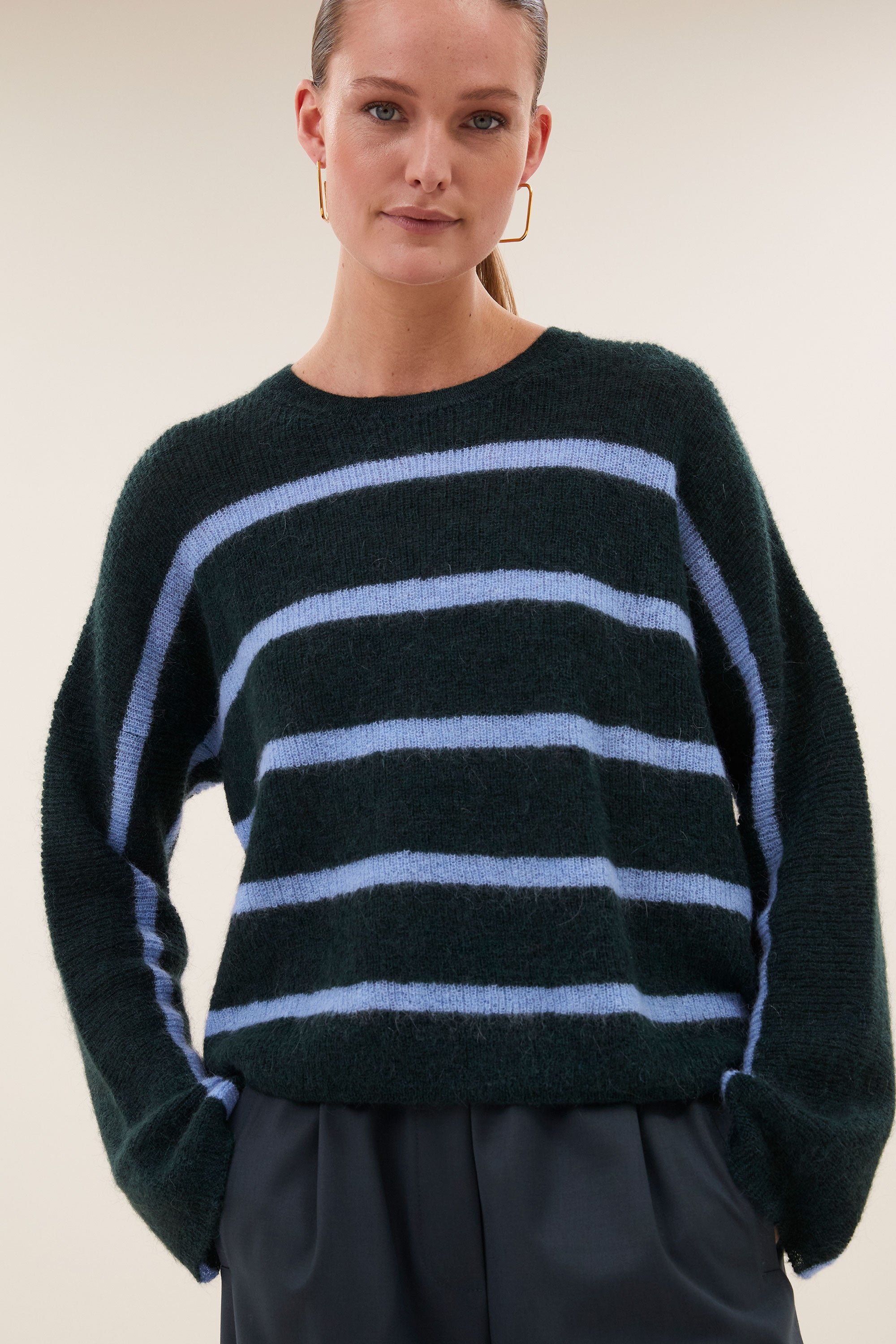 BY-BAR 26415014 vide stripe pullover