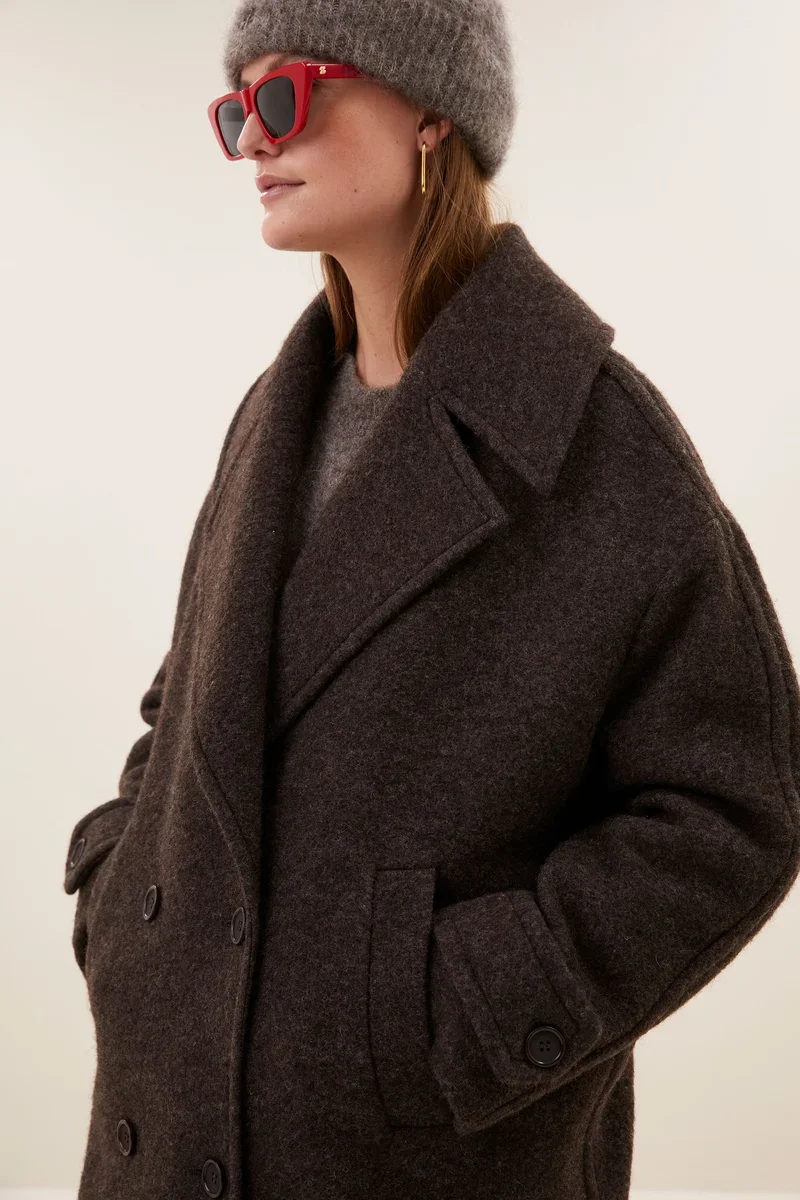 BY-BAR 26419028 Scott melange coat