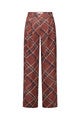 STUDIO ANNELOES 14080 Ireen pleated check trousers