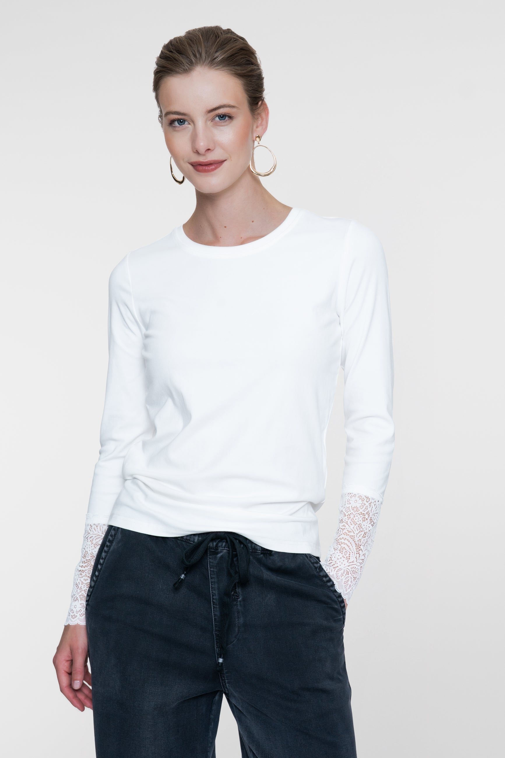 GEISHA 62600-26  T-shirt lace sleeve