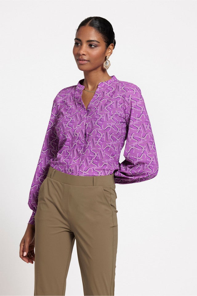 STUDIO ANNELOES 09579 Moontje SA logo blouse