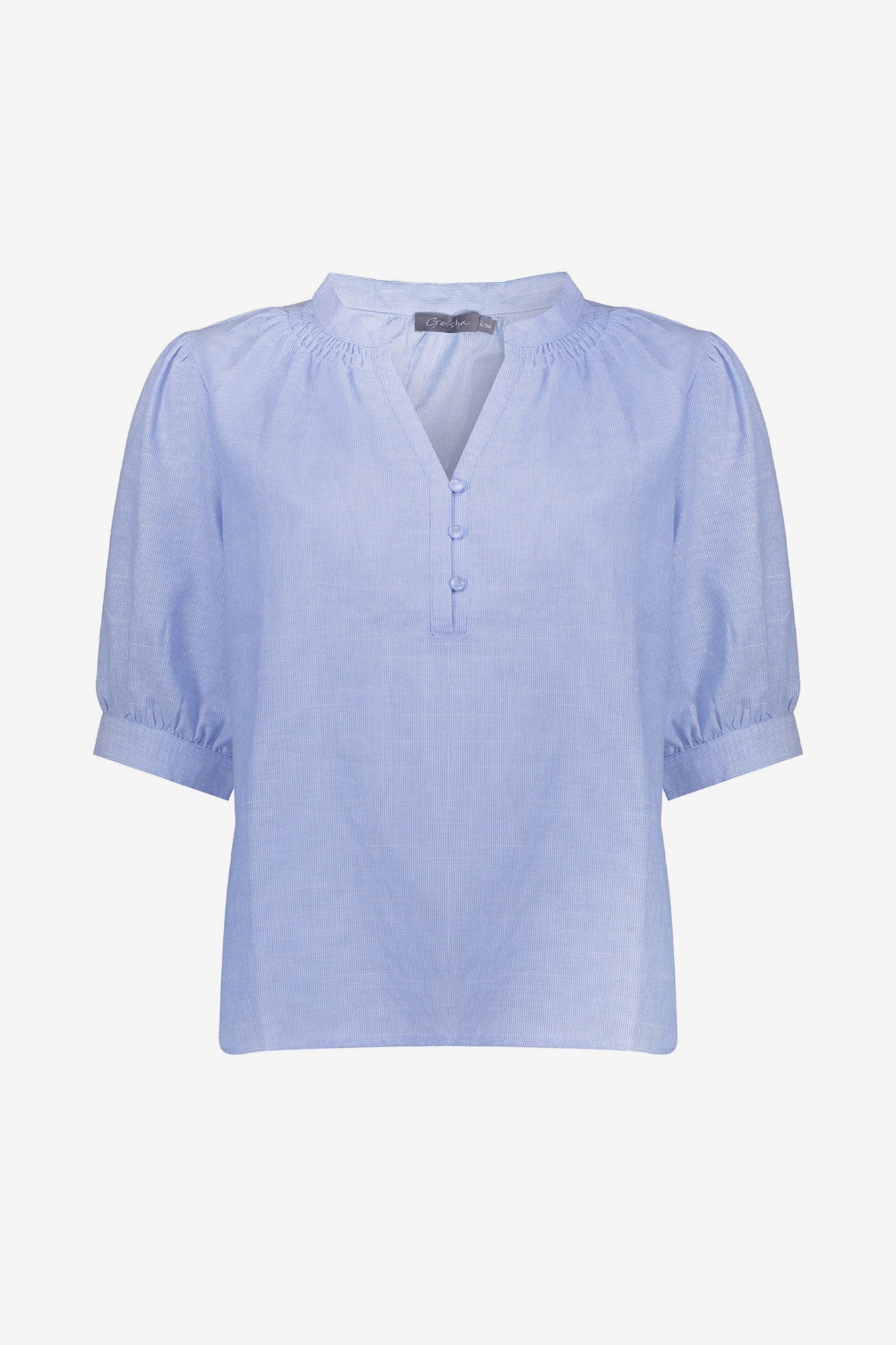 GEISHA Top linnen look met subtiele pofmouw 63055-14