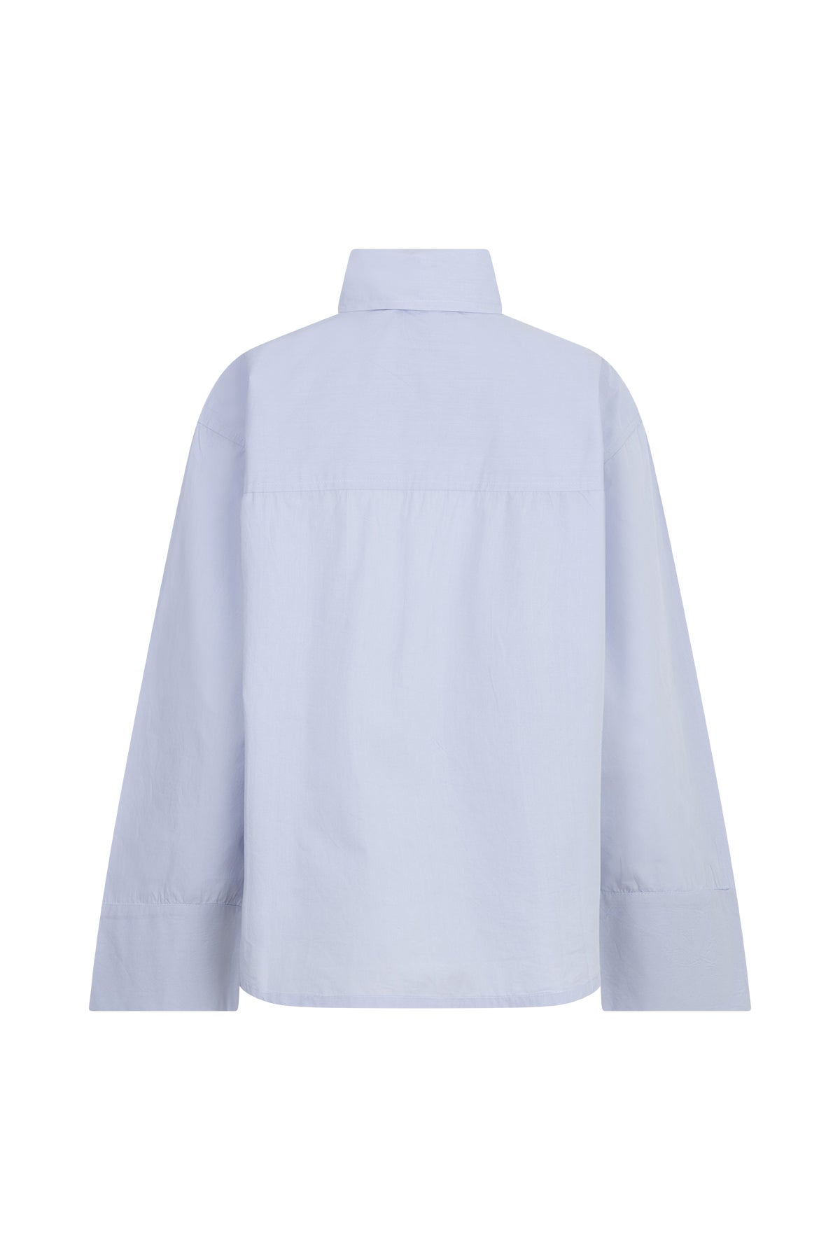 RUBY TUESDAY T608-1148 Karmel Poplin Shirt with bow collar - Light blue