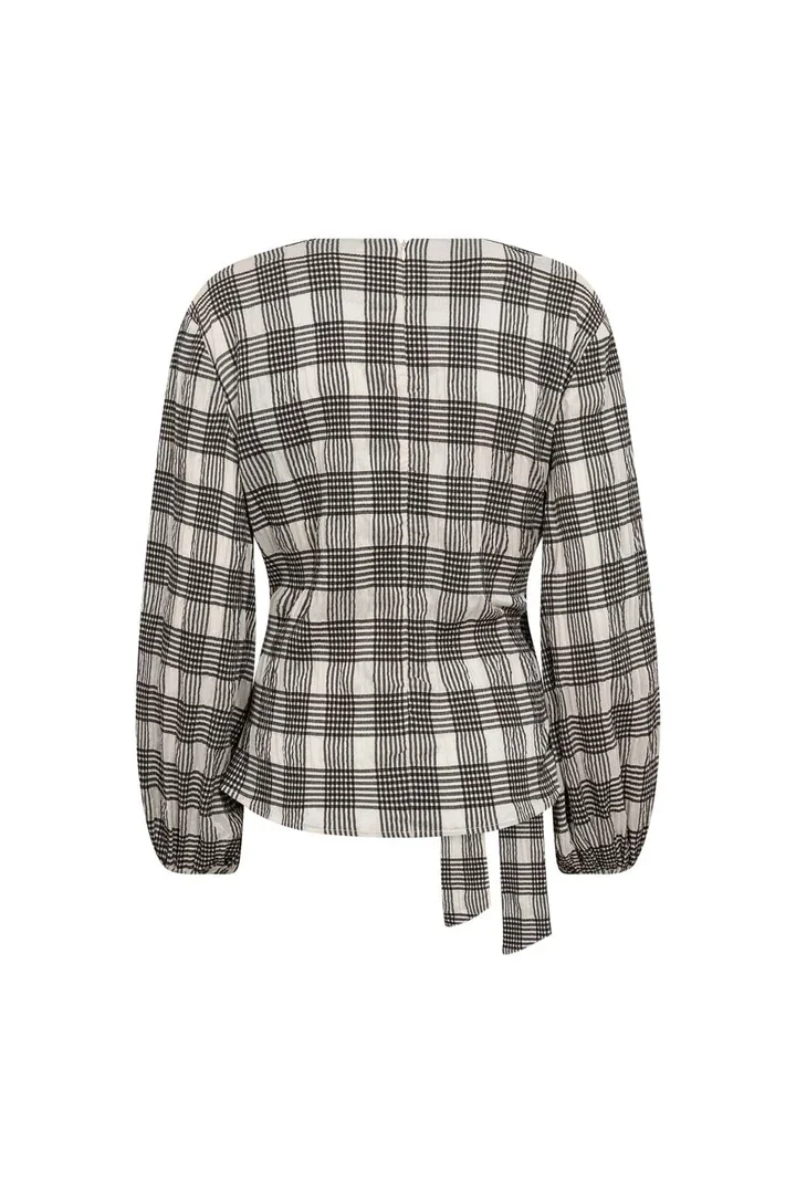 CO'COUTURE 500380 ChandlerCC CheckTie Blouse