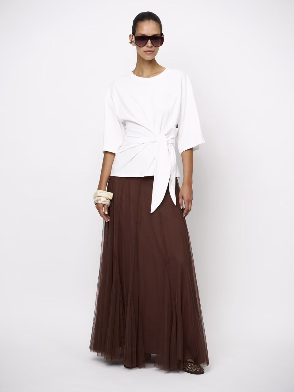 DANTE 06  Taryn Tulle Maxi Skirt 262198