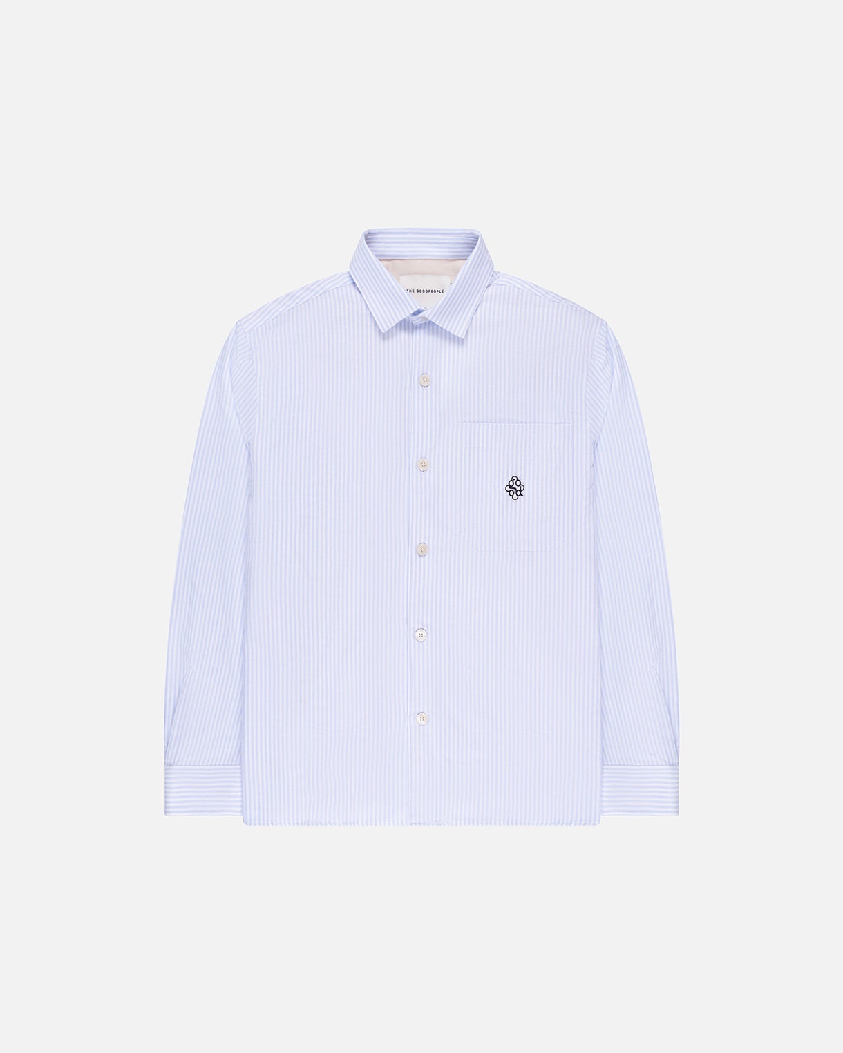 THE GOODPEOPLE SOY 26020211 shirt bleu/wit