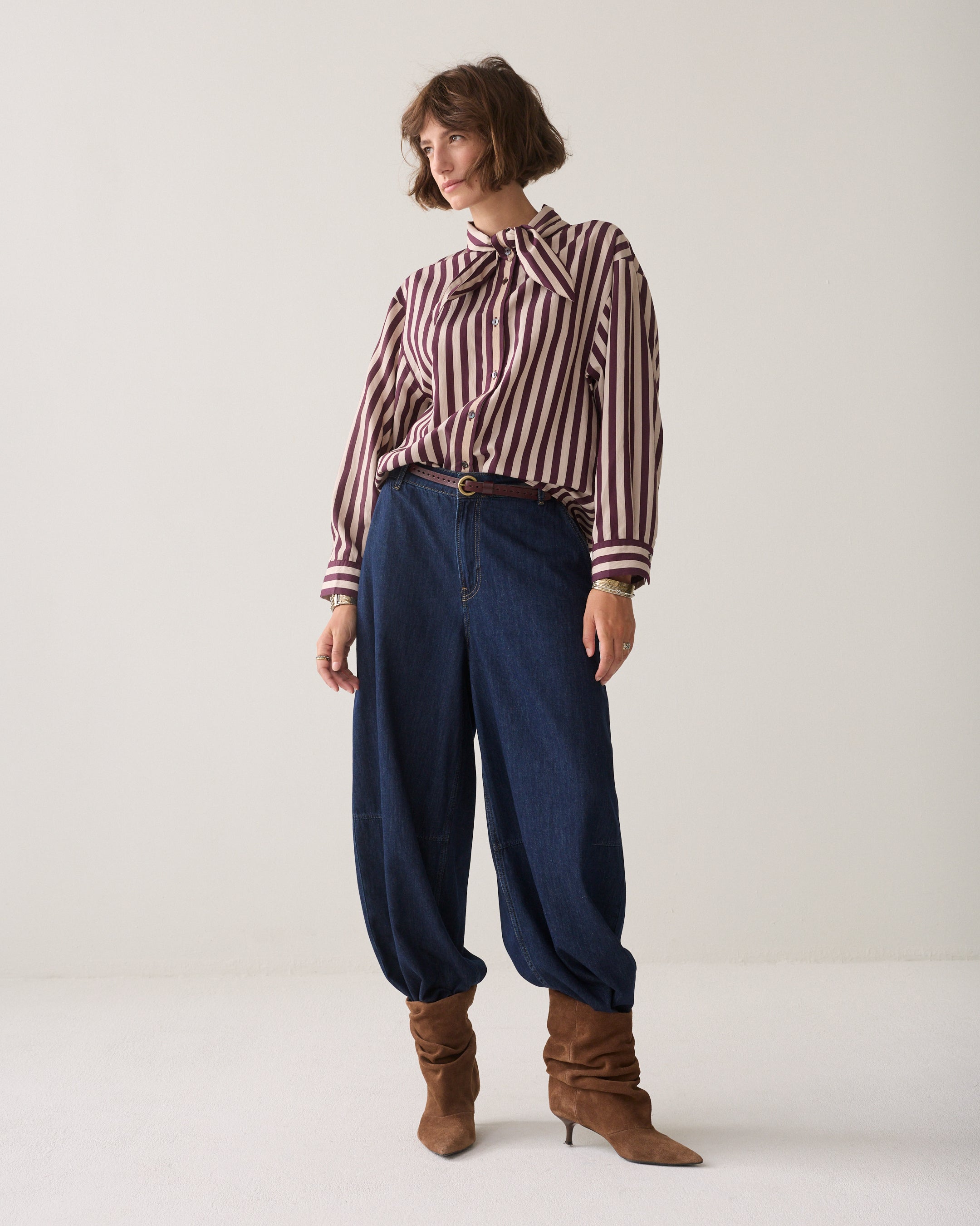 SUMMUM Gestreepte blouse 2s3523-12490