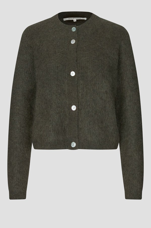 SECOND FEMALE 60126 Andrea KnitRib LS Cardigan