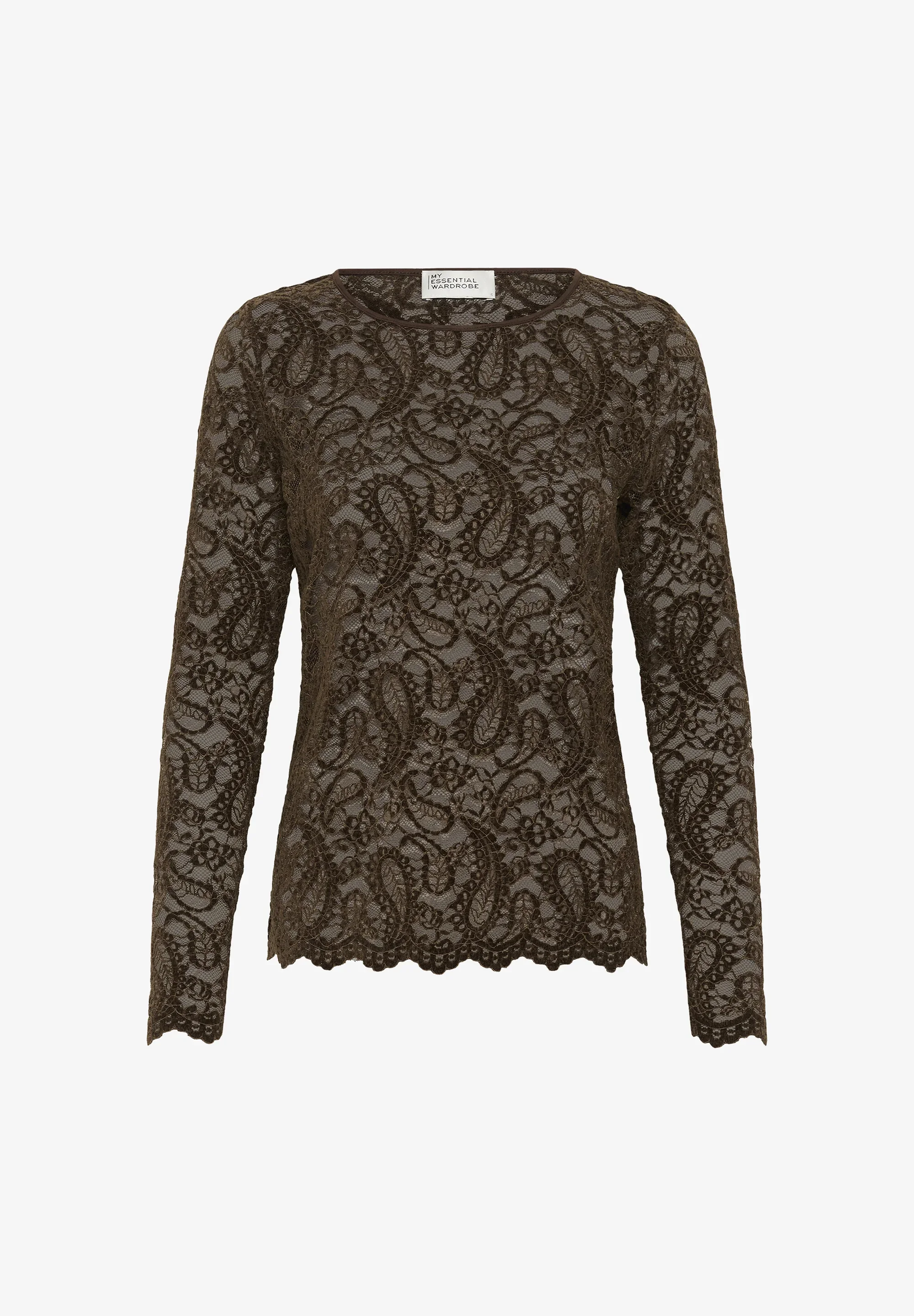My Essential Wardrobe 10705726 MWSalvi LS Lace Blouse