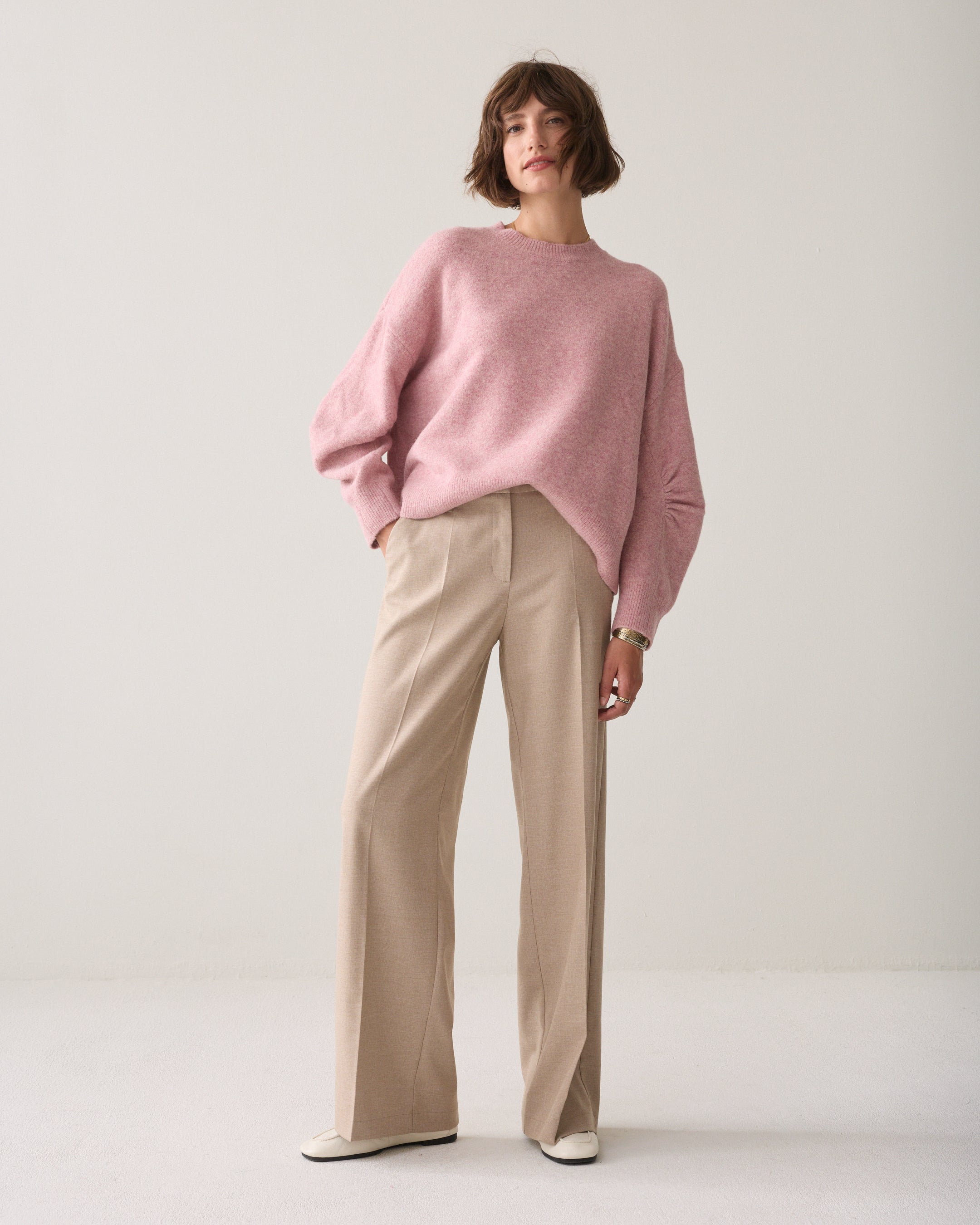SUMMUM Wijde broek 4s3047-12481