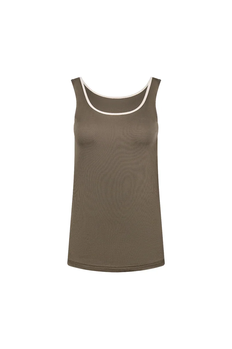 NUKUS NKF01100 Juba Singlet-moss/gold
