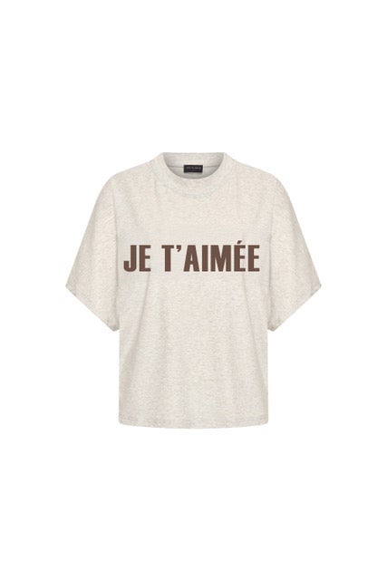 AIMEE THE LABEL SelaraHS T-shirt print-Sand melee