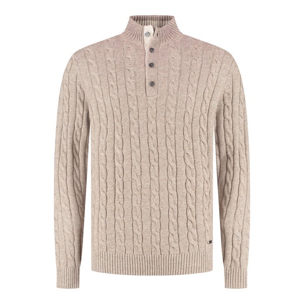 SEVEN DIALS SDL26305CL48 CHICAGO kabelpullover - zand