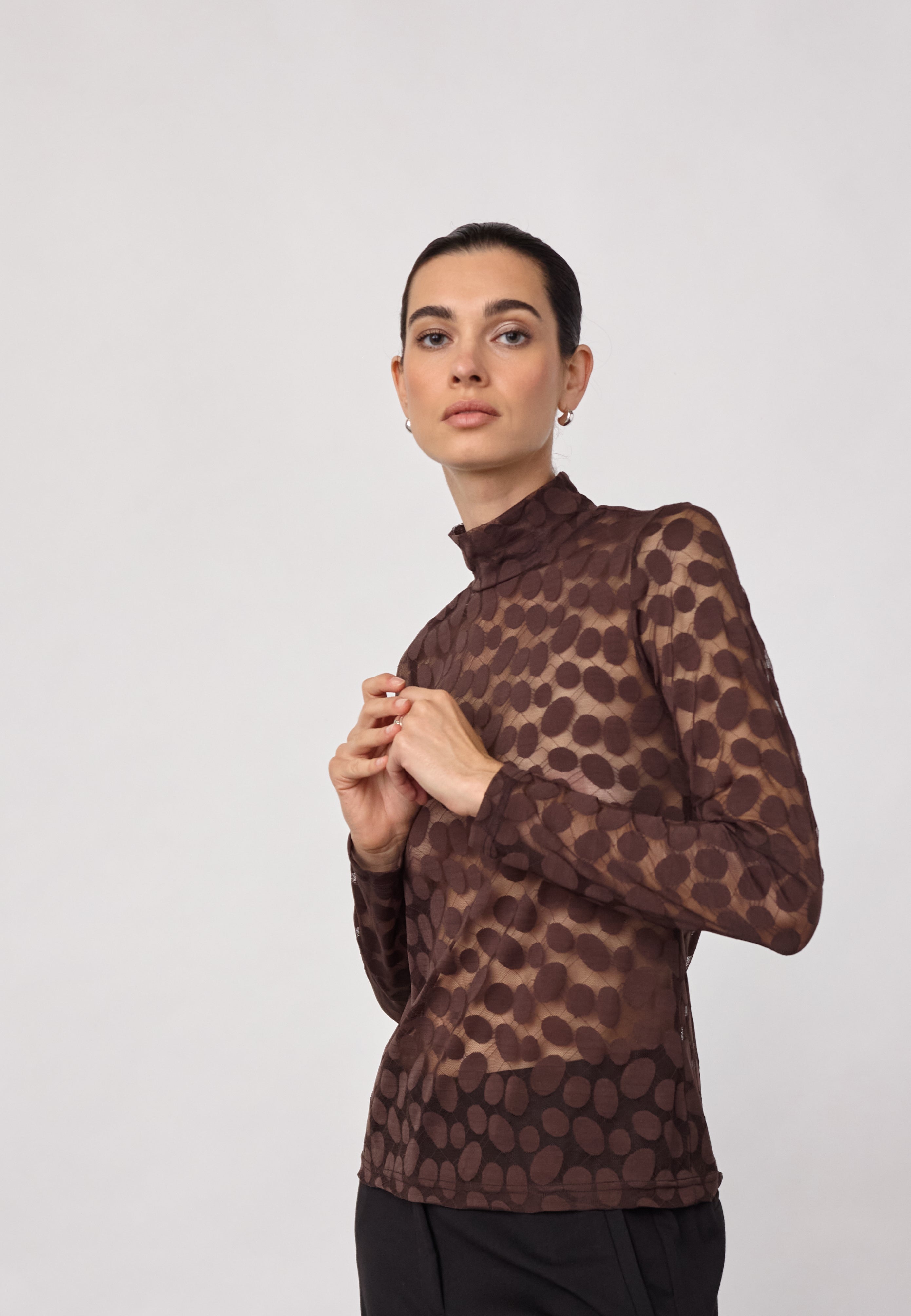 CO'COUTURE 500267 PenolaCC Turtle Blouse-Brown