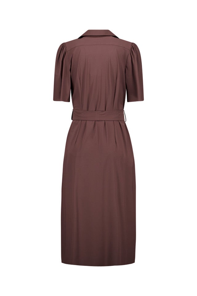 STUDIO ANNELOES 13884 Poppy butterfly dress-espresso