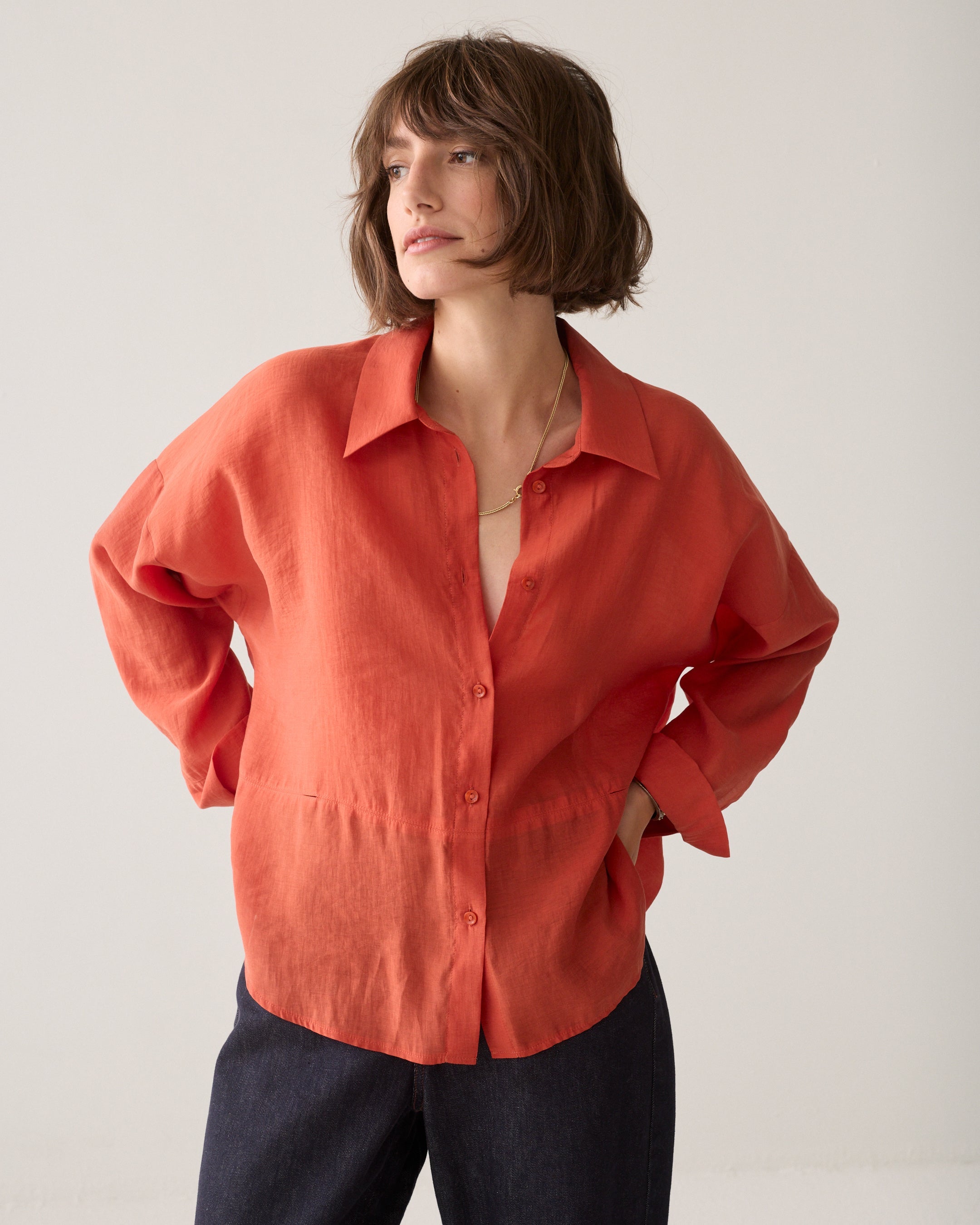 SUMMUM Wear-your-way blouse 2s3524-12492-Goji berry