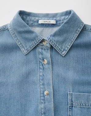 OPUS 10576014226444 Fyndra Boxy Denim Blouse