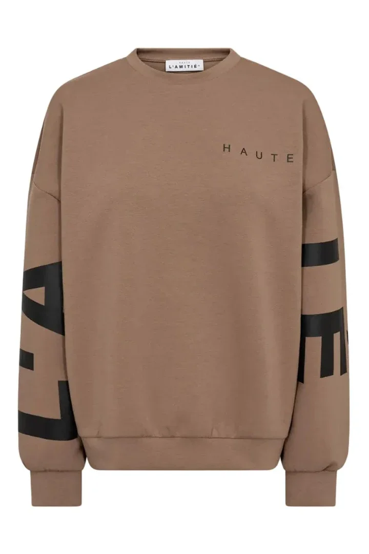 HAUTE L'AMITIE HL10413 Maxi Split Logo Sweat