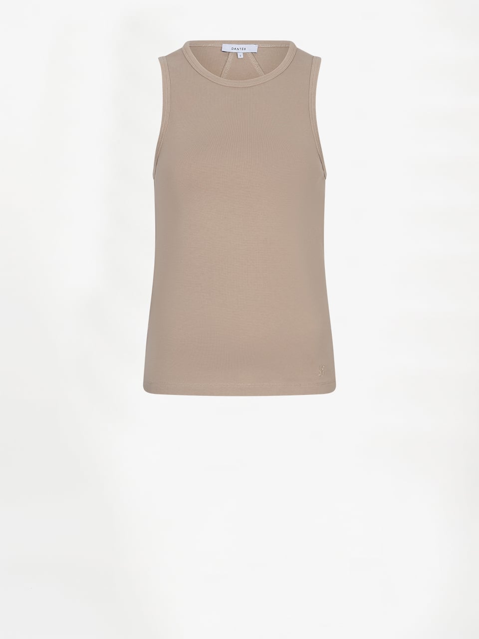 DANTE 06 261520 Jovie rib crew-neck Tank Top-sandbeige