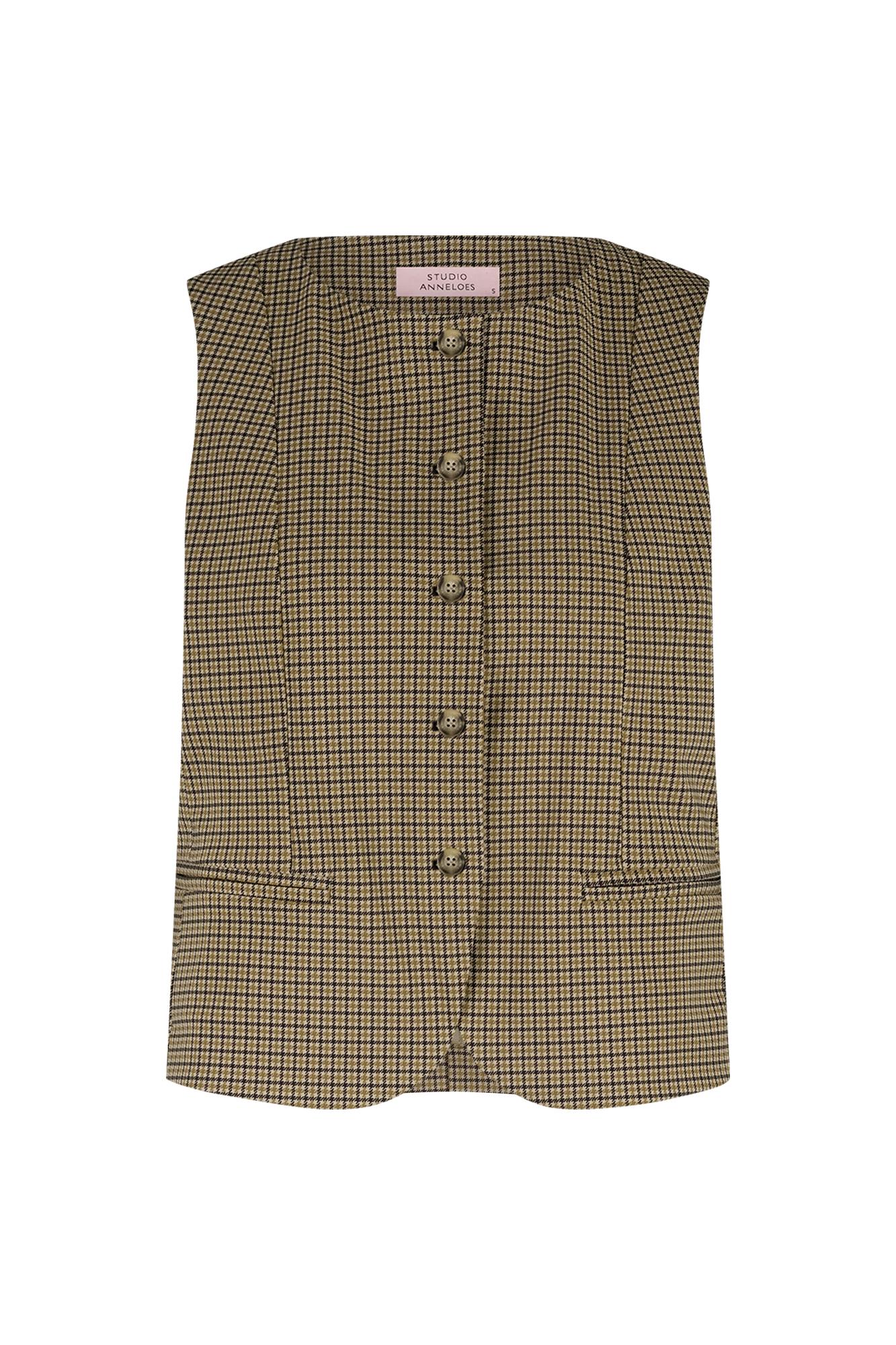 STUDIO ANNELOES 13090 Fie check gilet