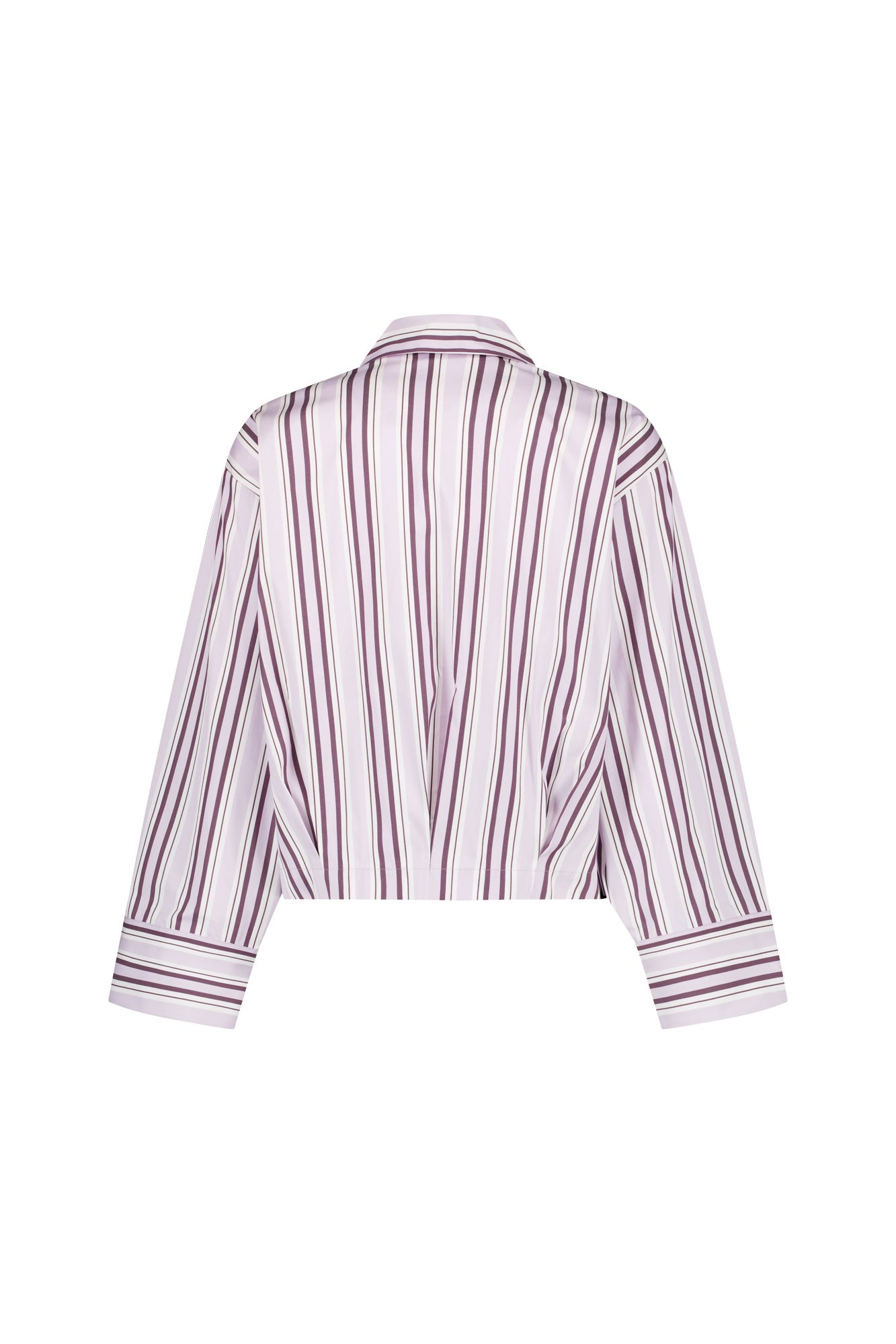Studio Anneloes 14285 Erina stripe blouse - light aubergine