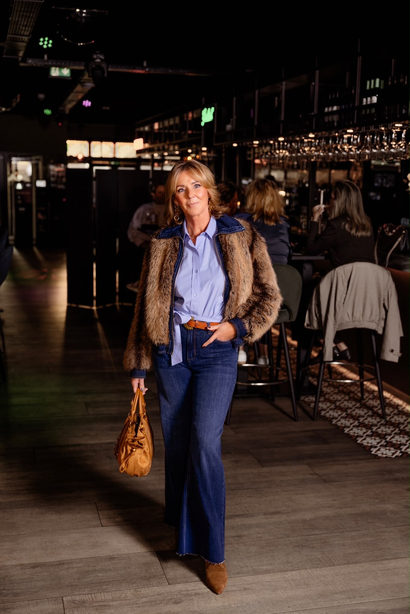 ANNA 48a05-03516H Blouse met strikcentuur